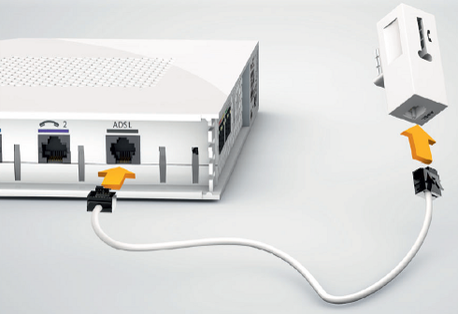 Vérifier le branchement du câble ADSL